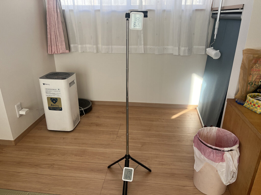 温度効果測定の状況